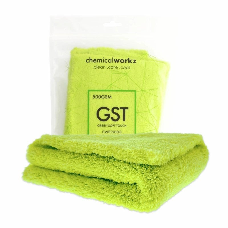 ChemicalWorkzGreenEdgelessSoftTouchPremiumPoliertuch500gsm40×40grün