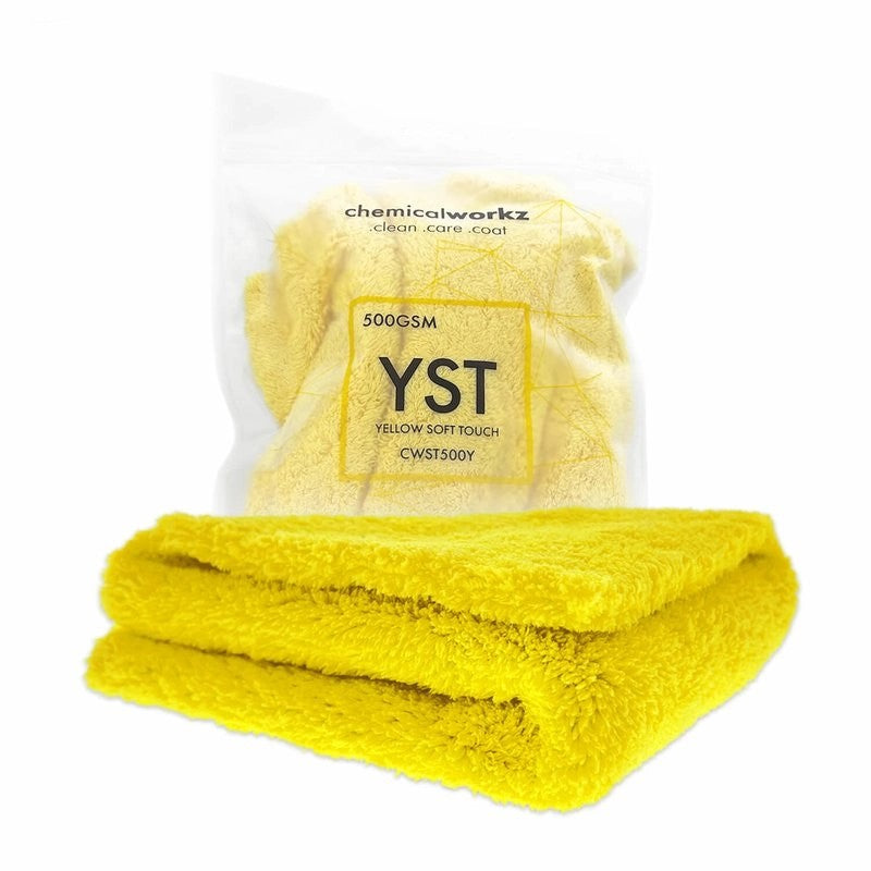 ChemicalWorkzYellowEdgelessSoftTouchPremiumPoliertuch500gsm40×40gelb