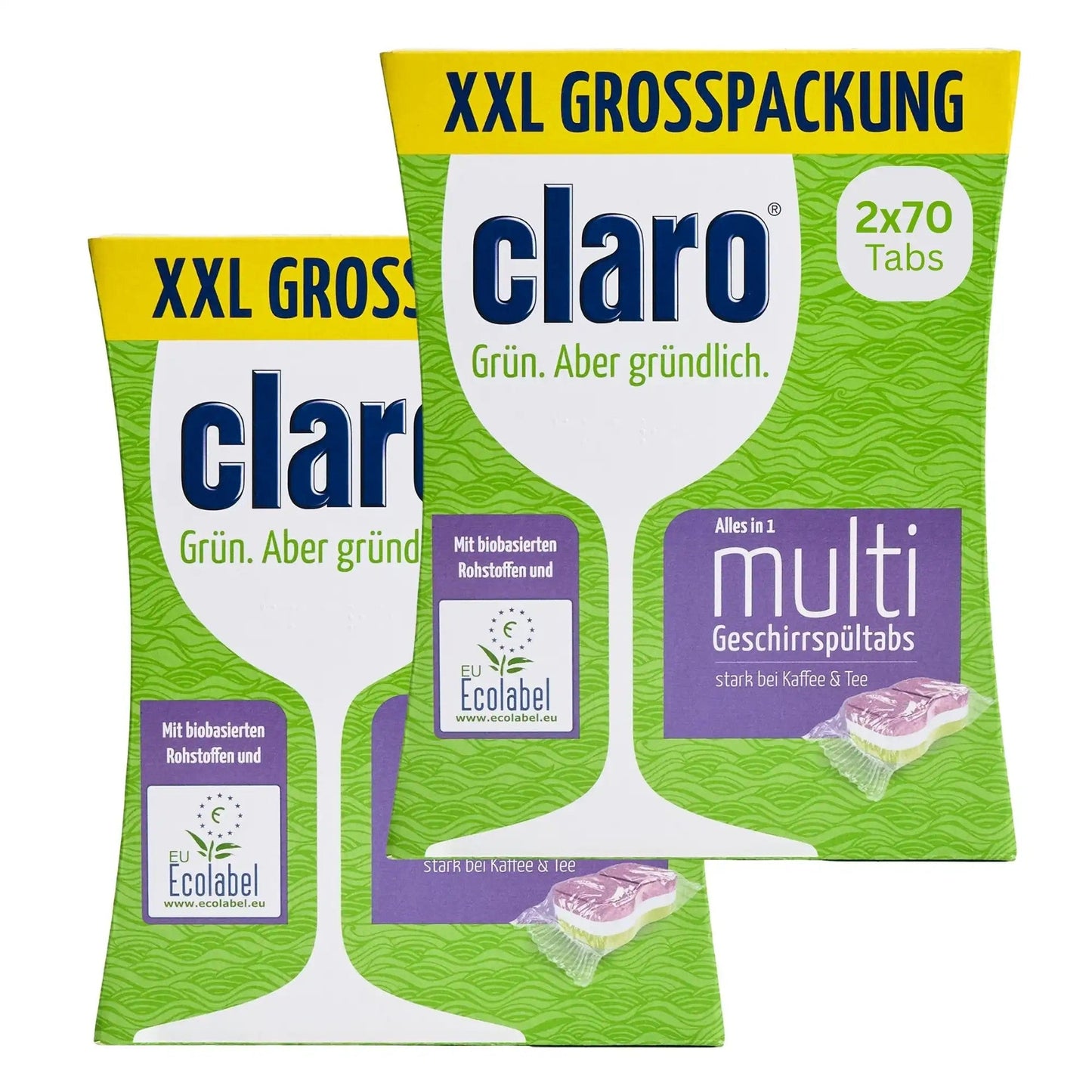 claroMultiAlles-in-1Geschirrspültabs2xXXL=140TabsSparpack