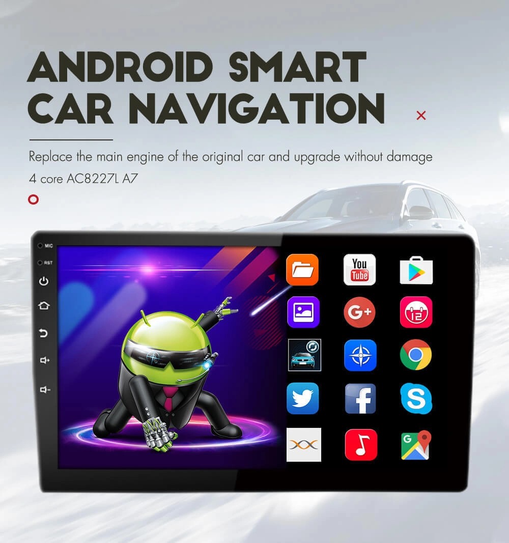 ESSGOO|BluetoothCarStereoFor2007-2013Peugeot,WirelessCarplay&AndroidAutoWithSteeringWheelControls