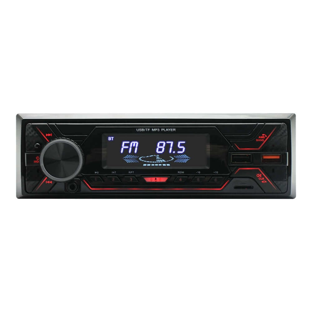 ESSGOO720S|SingleDinCarStereoColorfulBacklightMP3PlayerFMAudioRadioBluetoothUSBAUX