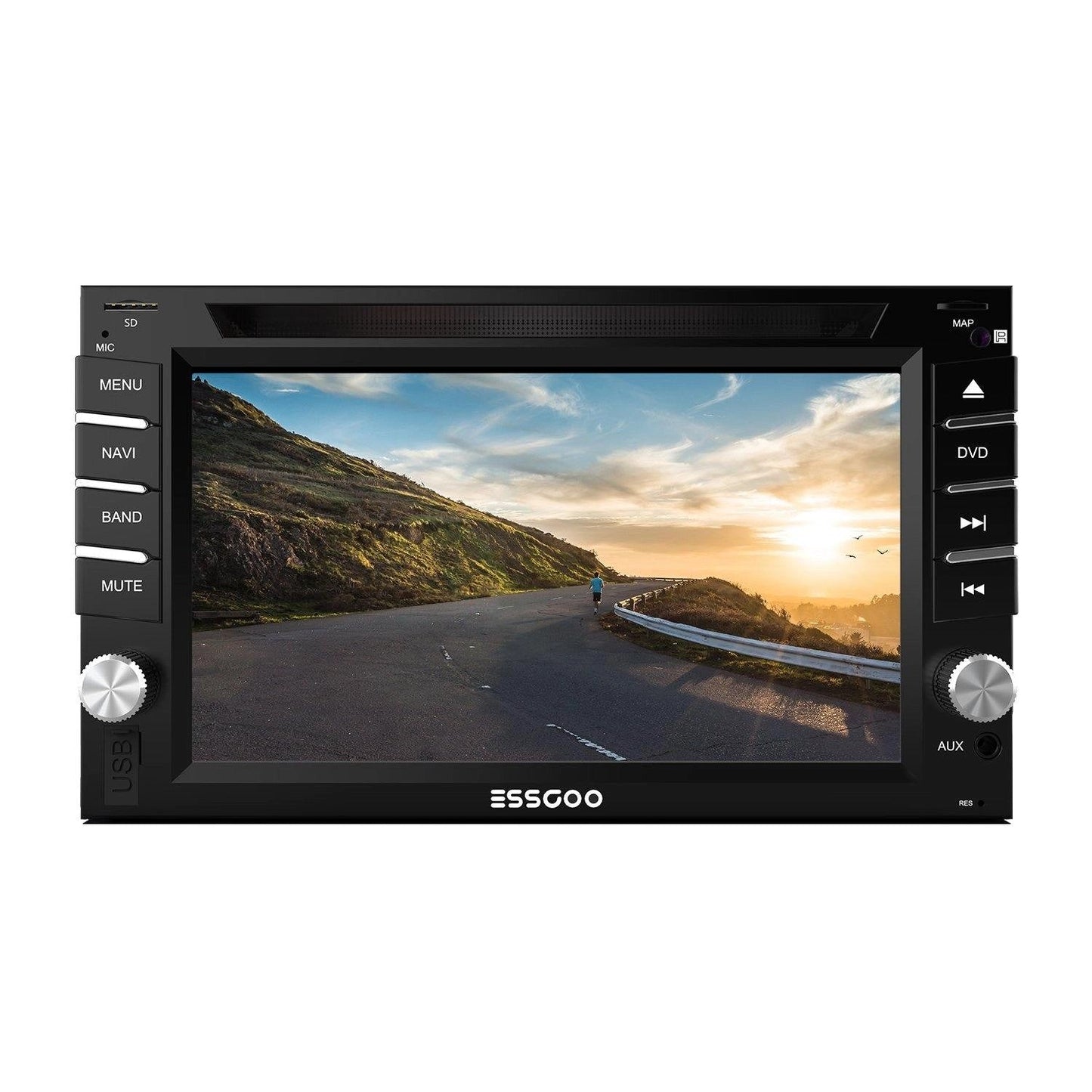 ESSGOOFR6201|CarCDAndDVDRadioPlayerHeadUnitGPSSATNAVRearCamera