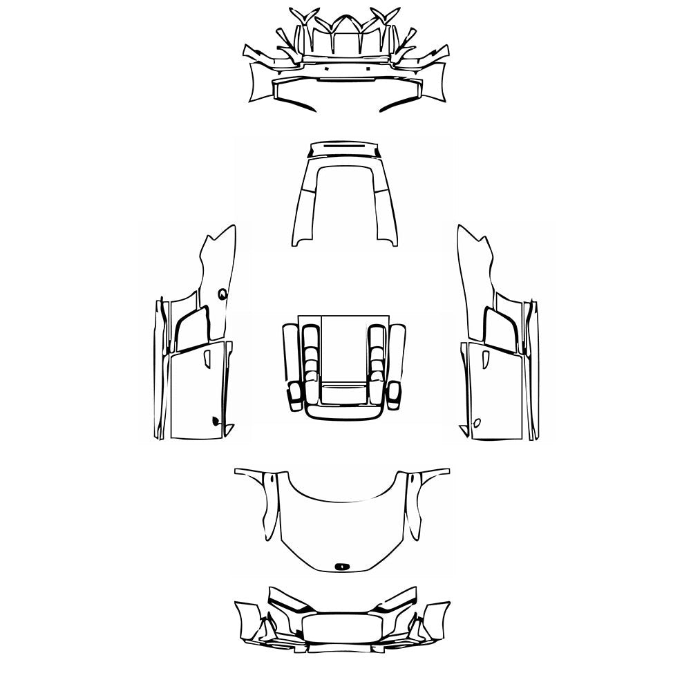 PassgenaueLackschutzfolienPPFAudiR8V10Spyder2020
