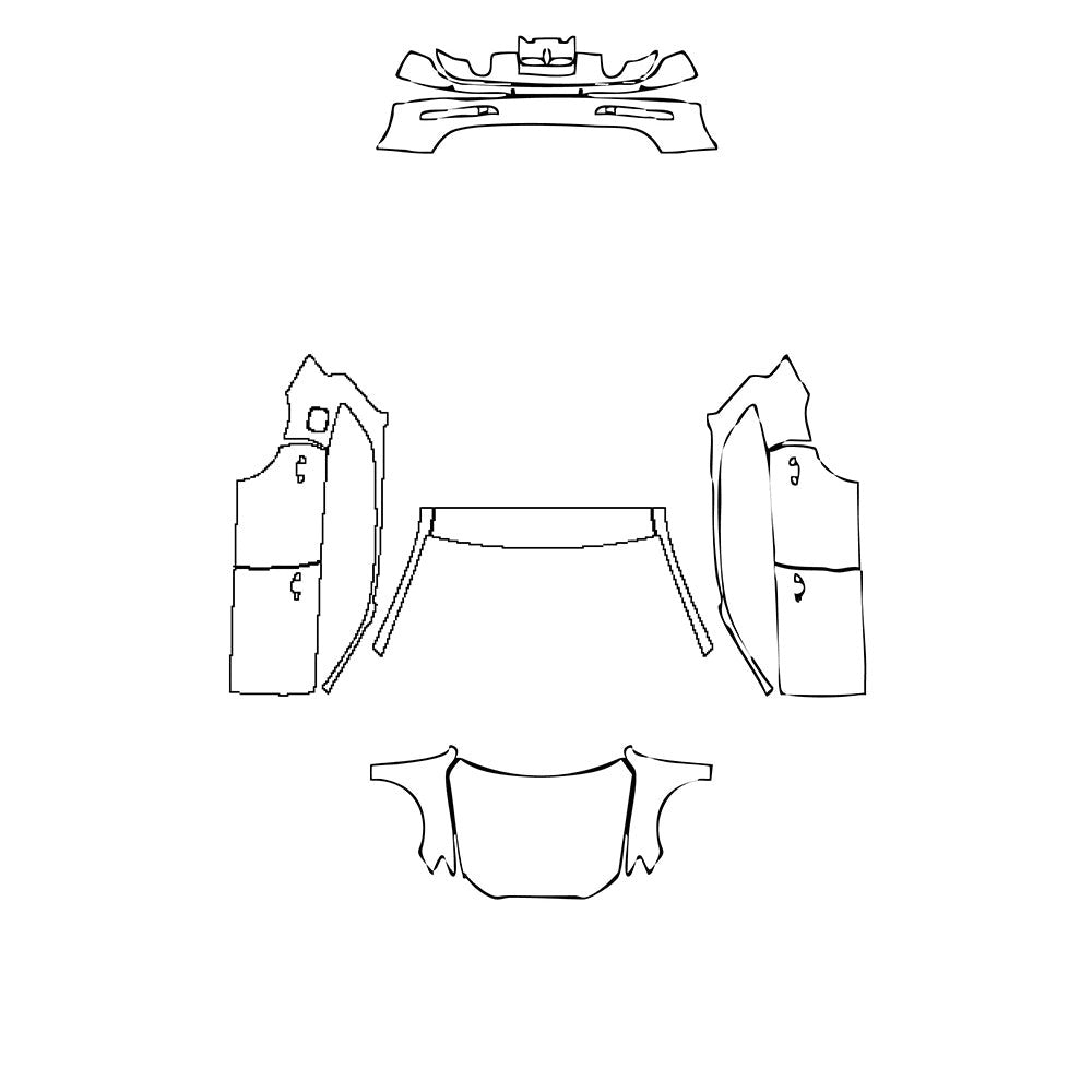 PassgenaueLackschutzfolienPPFAudiQ5StandardWheelbaseBase2009