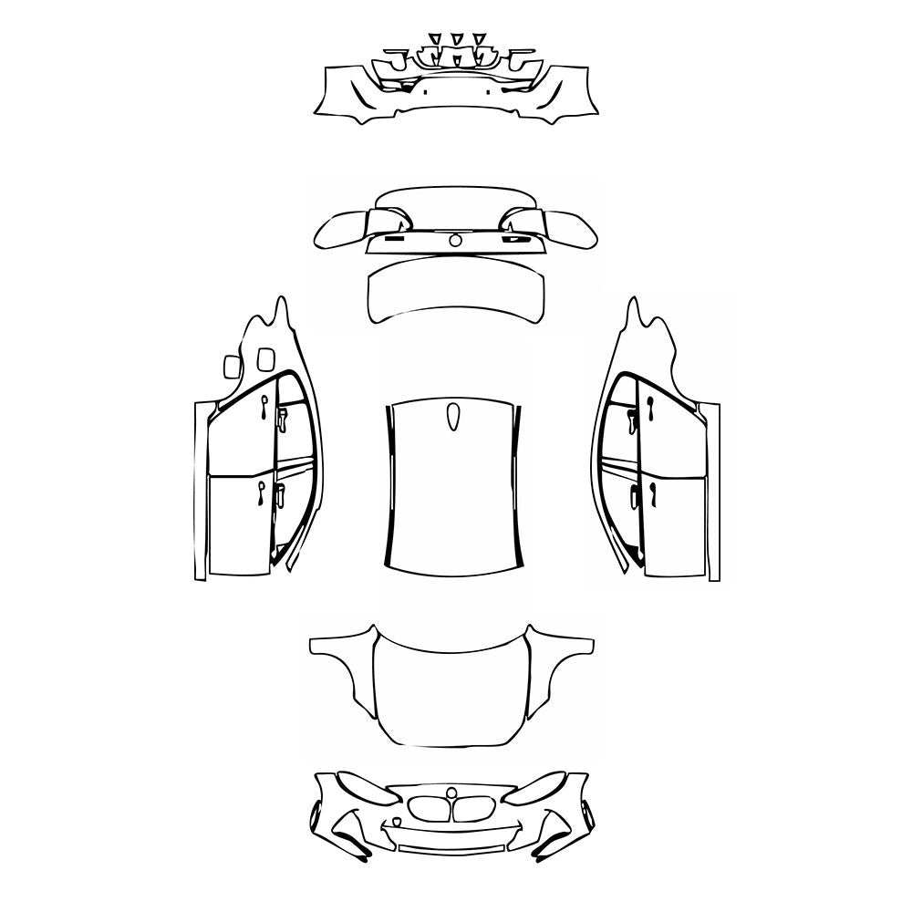 PassgenaueLackschutzfolienPPFBMW1SeriesSportsSedanMSport2020