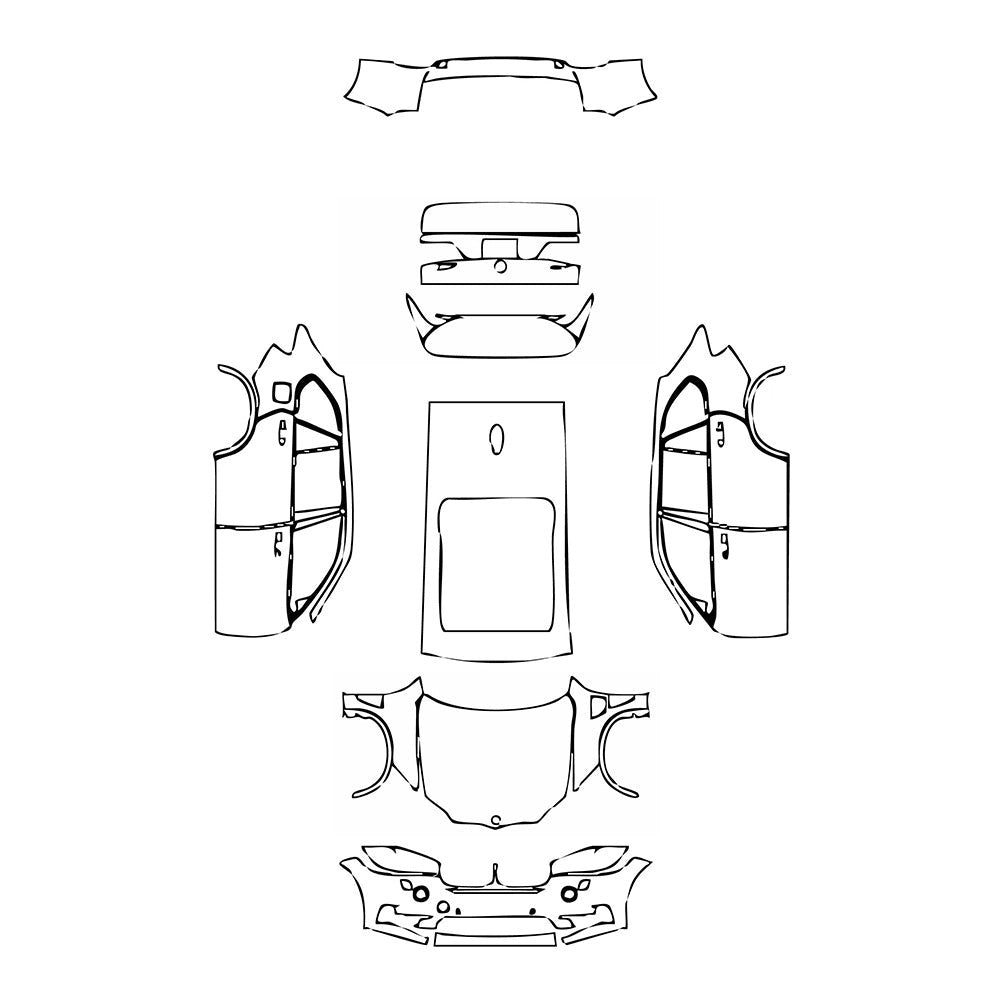 PassgenaueLackschutzfolienPPFBMWX5StandardWheelbaseeDrive2016