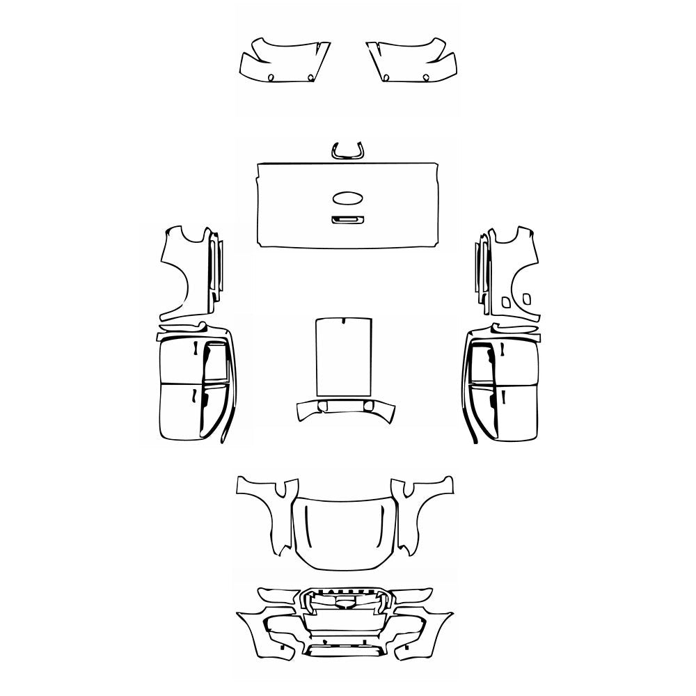 PassgenaueLackschutzfolienPPFFordRanger(EU)Wildtrak2017