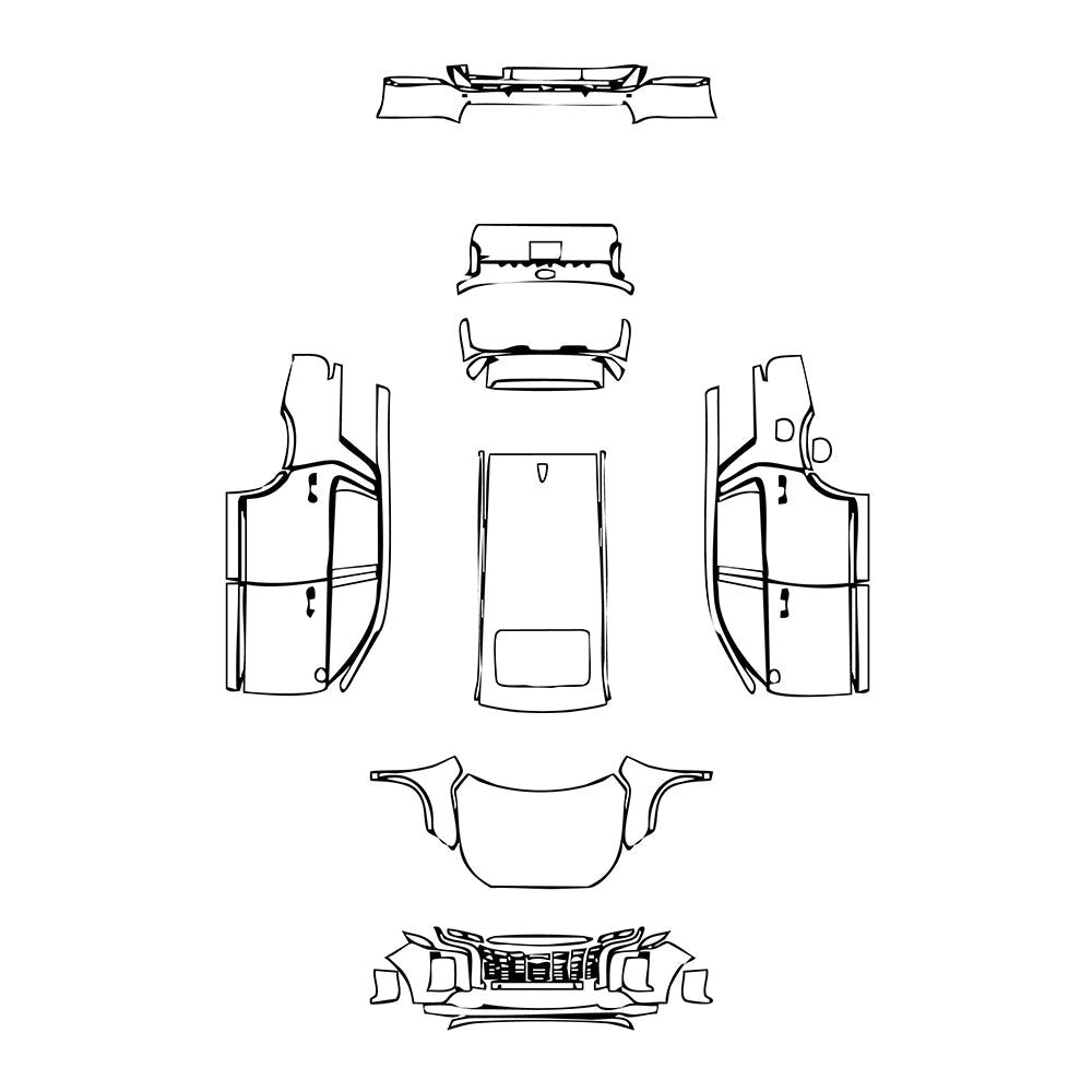 PassgenaueLackschutzfolienPPFHyundaiPalisadeXRT2024