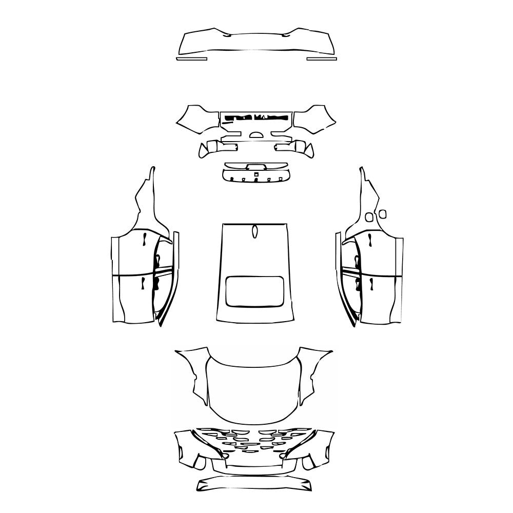 PassgenaueLackschutzfolienPPFHyundaiSantaCruzSE2024