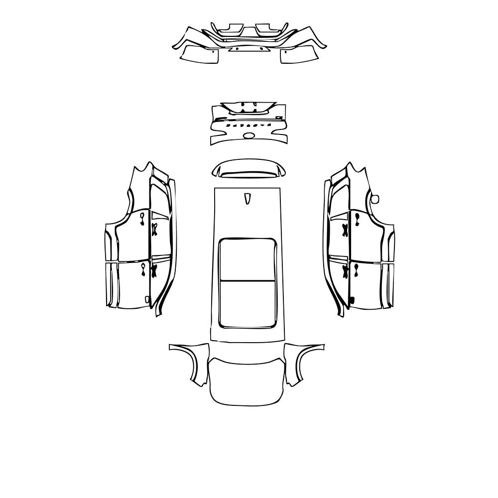 PassgenaueLackschutzfolienPPFHyundaiSantaFe(CN)2021
