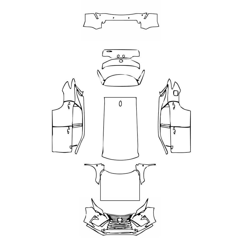 PassgenaueLackschutzfolienPPFLexusRXRX(SWB)F-Sport2019