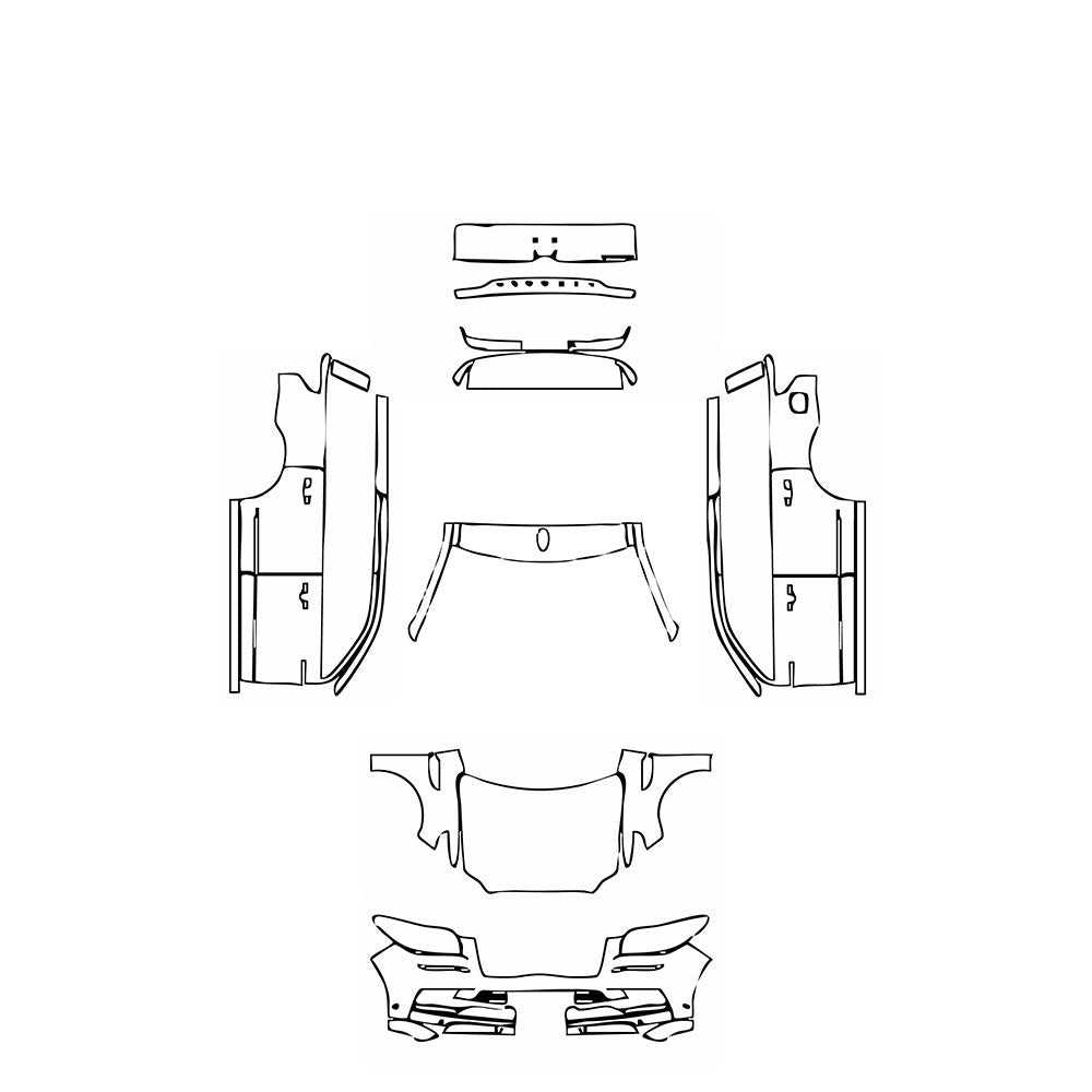 PassgenaueLackschutzfolienPPFLincolnNAVIGATORStandardWheelbase2019
