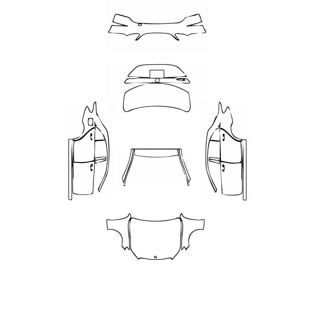 PassgenaueLackschutzfolienPPFMercedes-BenzCClassSedanBaseExtendedWheelbase2021
