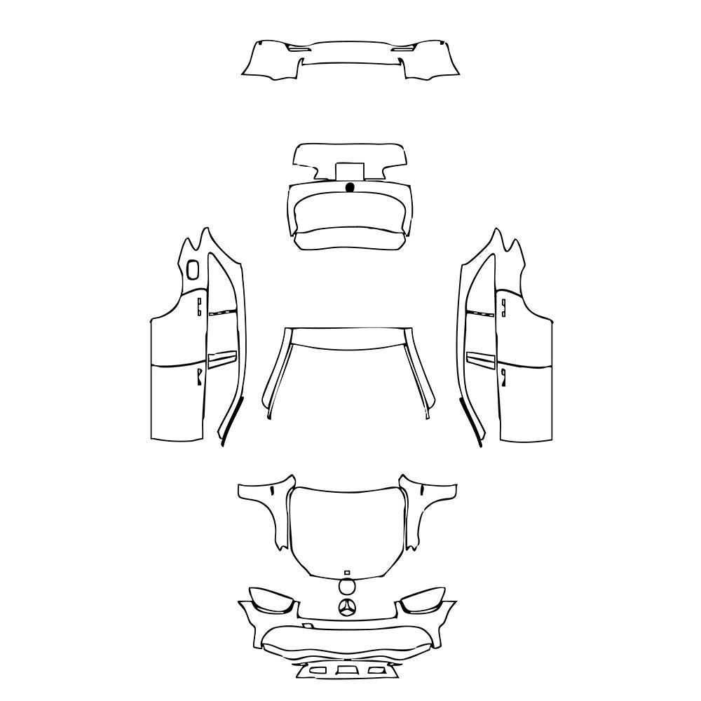PassgenaueLackschutzfolienPPFMercedes-BenzGLCSUVAMGGLC432021