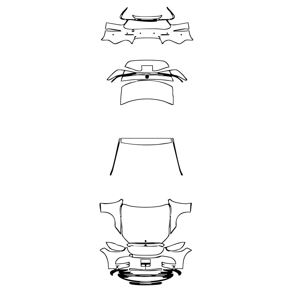 PassgenaueLackschutzfolienPPFMercedes-BenzSClassSedanBaseStandardWheelbase2021