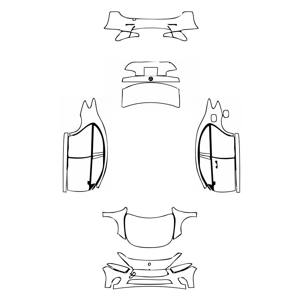 PassgenaueLackschutzfolienPPFMercedes-BenzAClassSedanBaseStandardWheelbase2020