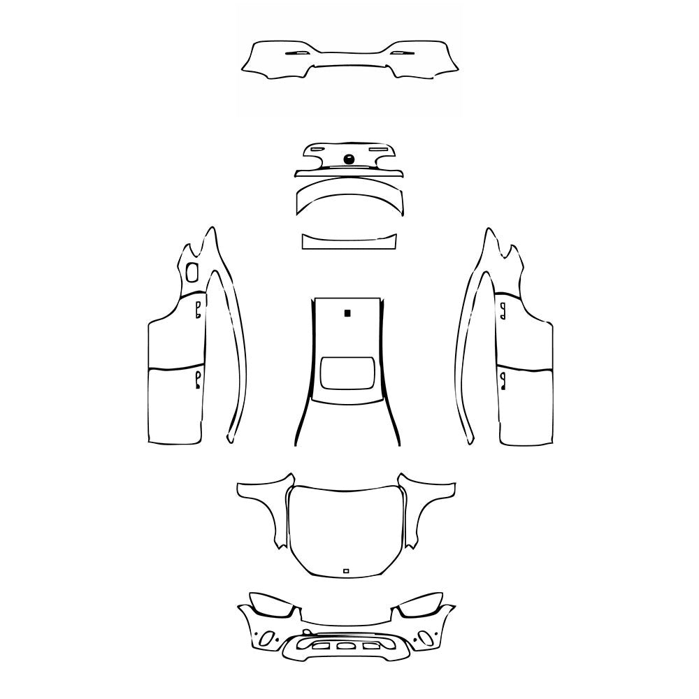 PassgenaueLackschutzfolienPPFMercedes-BenzGLCCoupeBase2020