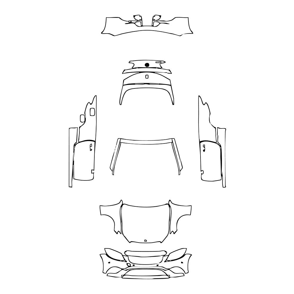 PassgenaueLackschutzfolienPPFMercedes-BenzCClassCabrioletBase2019