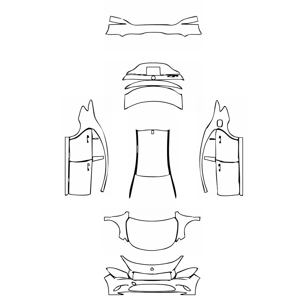 PassgenaueLackschutzfolienPPFMercedes-BenzCLACoupeBase2019