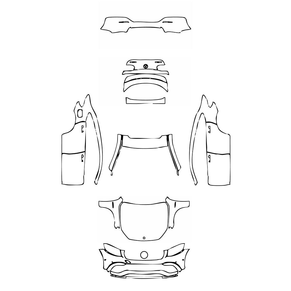 PassgenaueLackschutzfolienPPFMercedes-BenzGLCCoupeAMGGLC632019