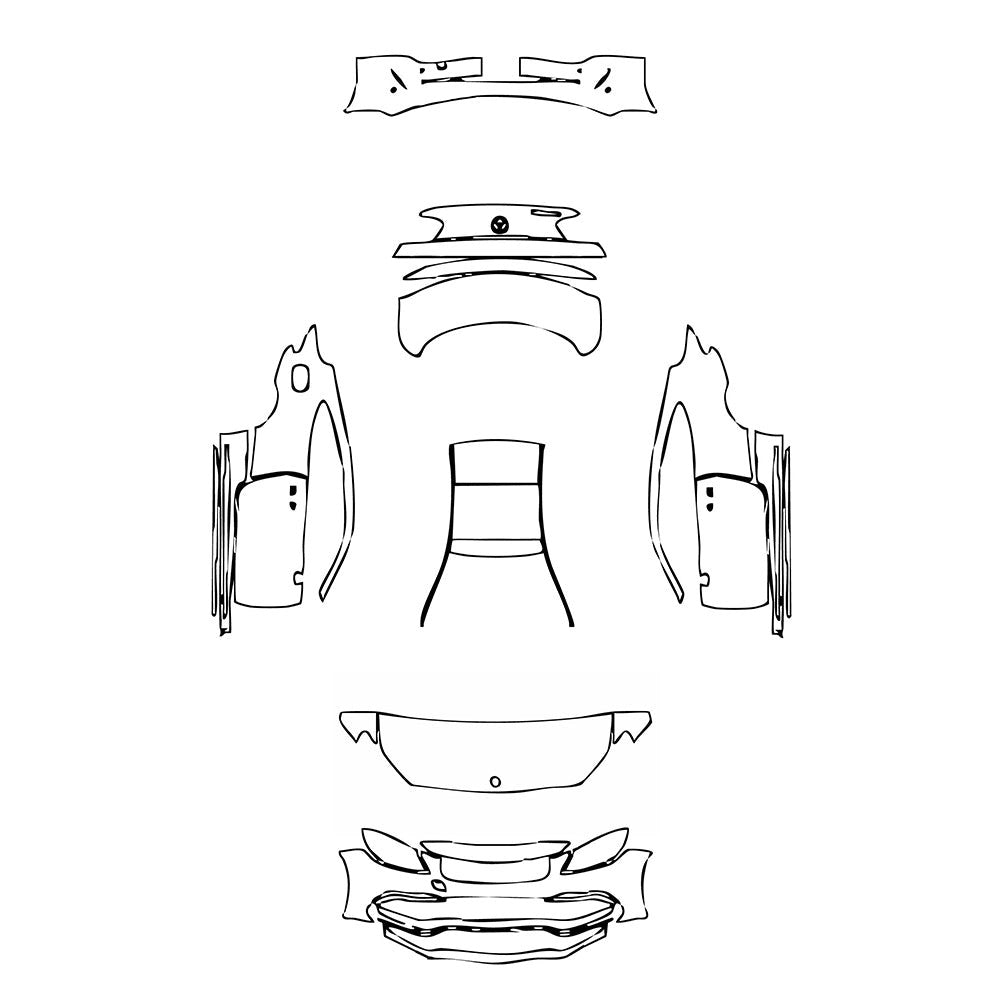 PassgenaueLackschutzfolienPPFMercedes-BenzCClassCoupeAMGC632017