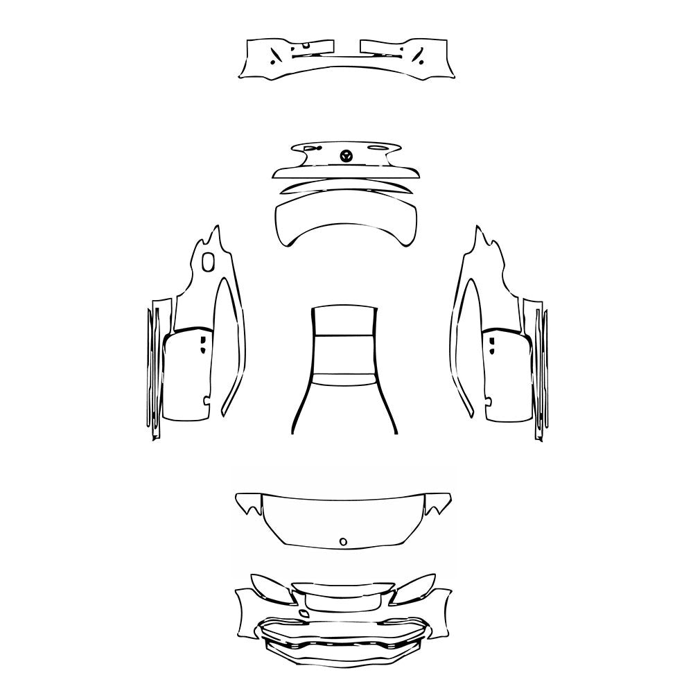 PassgenaueLackschutzfolienPPFMercedes-BenzCClassCoupeAMGC63S2016