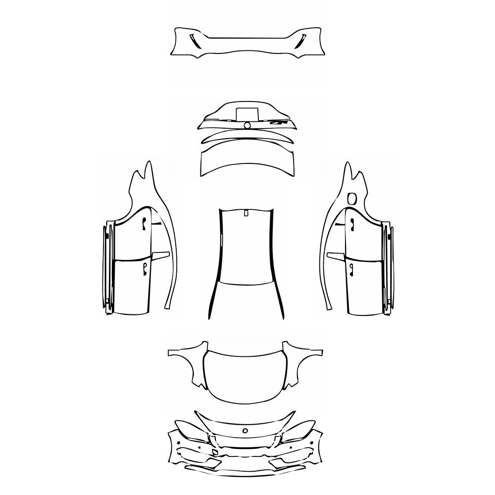 PassgenaueLackschutzfolienPPFMercedes-BenzCLACoupeAMGLine2015
