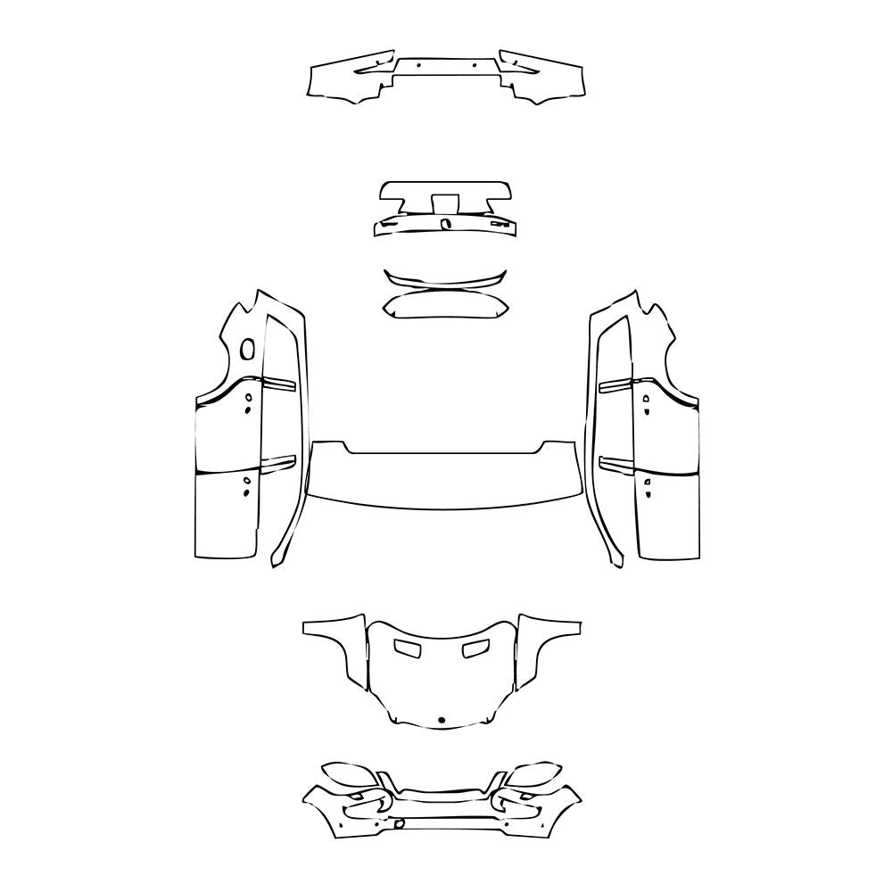 PassgenaueLackschutzfolienPPFMercedes-BenzGLBase2015
