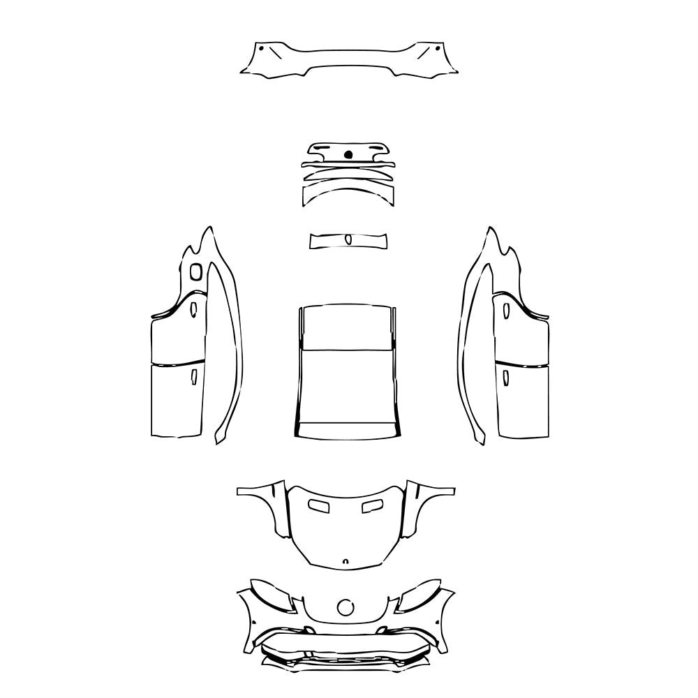 PassgenaueLackschutzfolienPPFMercedes-BenzGLEGLECoupeAMGGLE63S2015