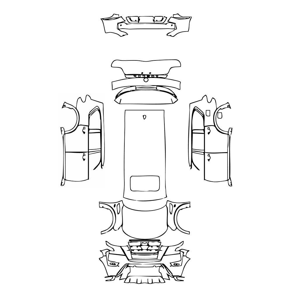 PassgenaueLackschutzfolienPPFNissanArmada(US)MidnightEdition2021