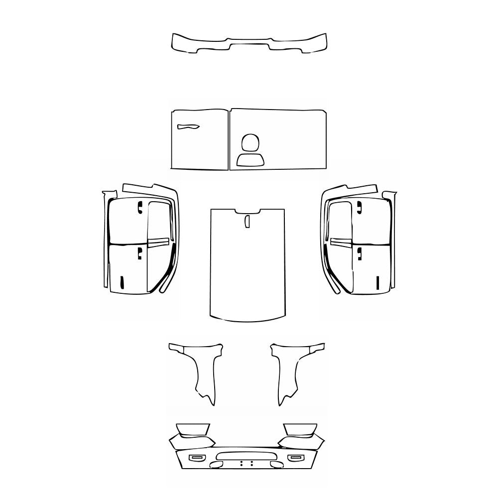 PassgenaueLackschutzfolienPPFRAMTrucks1500CrewCabBigHorn2021