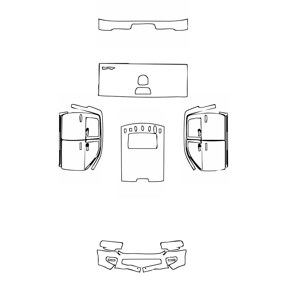 PassgenaueLackschutzfolienPPFRAMTrucks3500LimitedLonghorn2021