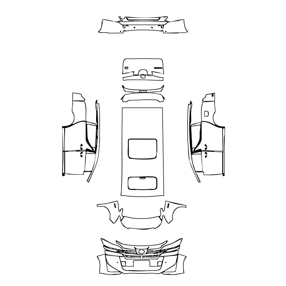 PassgenaueLackschutzfolienPPFToyotaVellfire2021