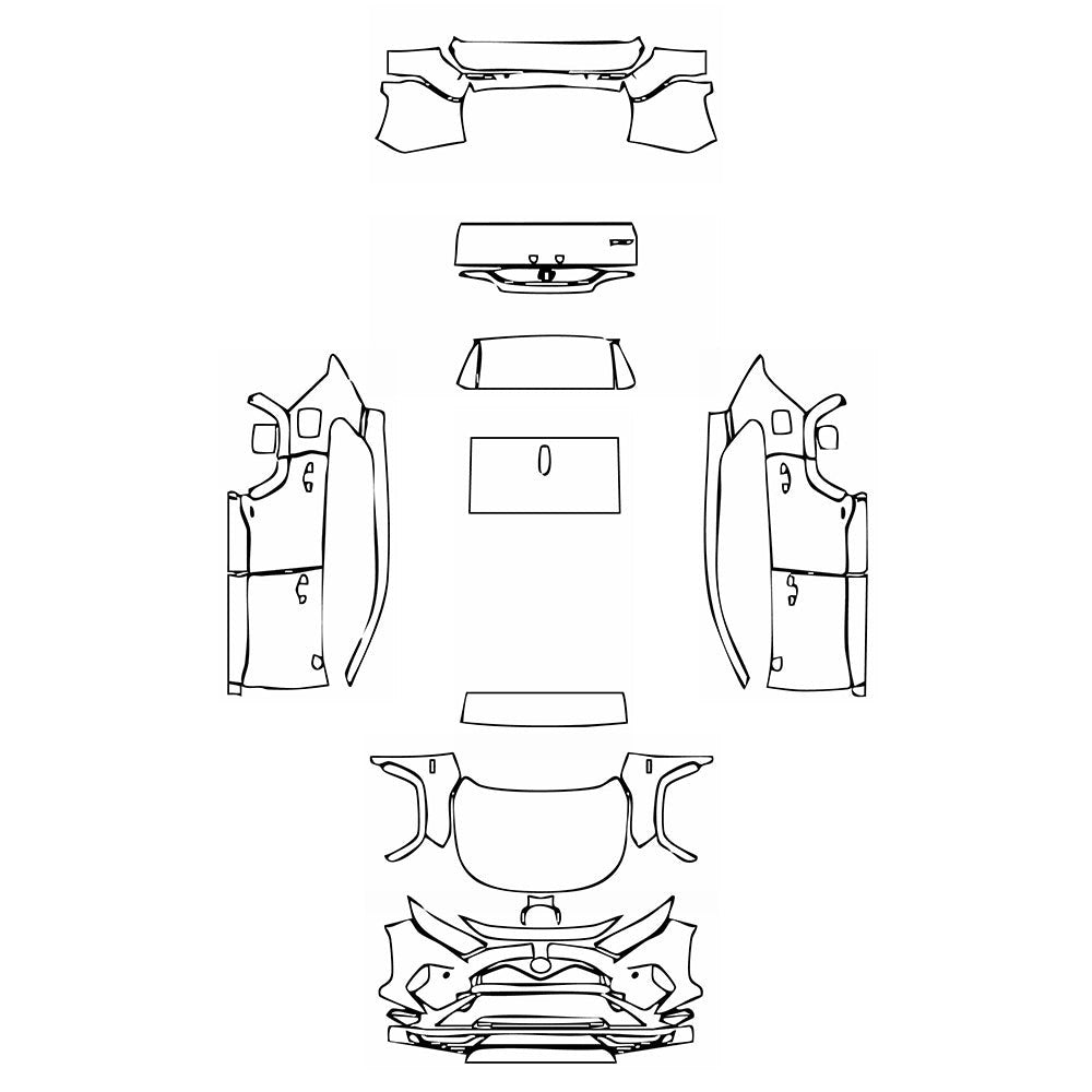 PassgenaueLackschutzfolienPPFToyotaRAV4Prime(US)XSE2024