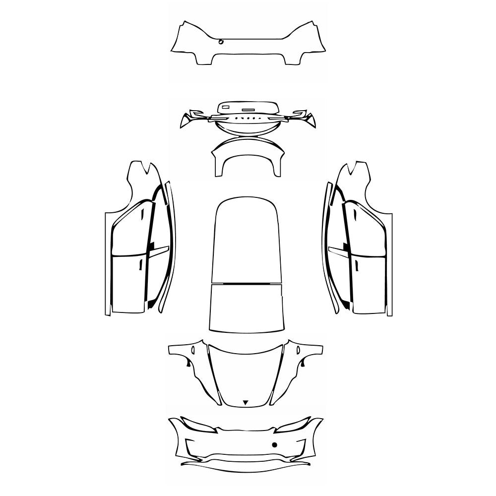 PassgenaueLackschutzfolienPPFTeslaModel3(Highland)Performance2025