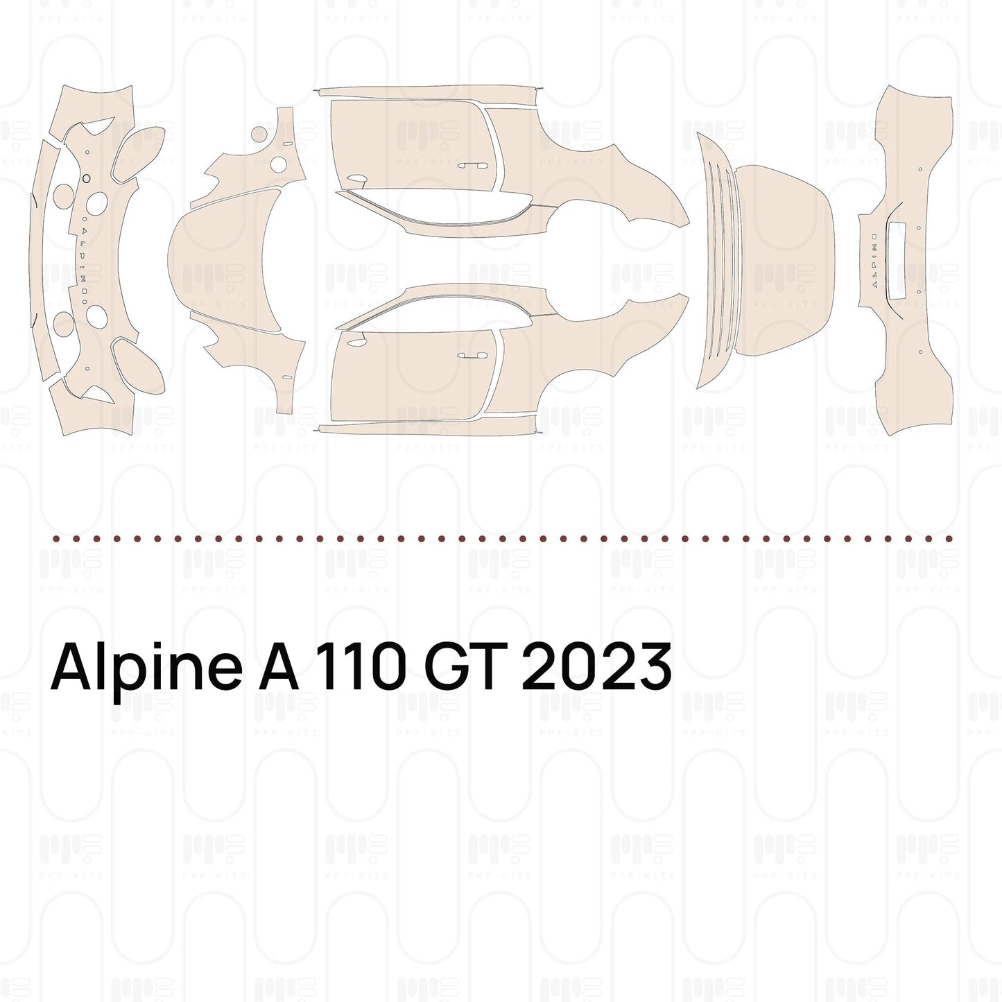 Pre-CutPPFAlpineA110GT2023