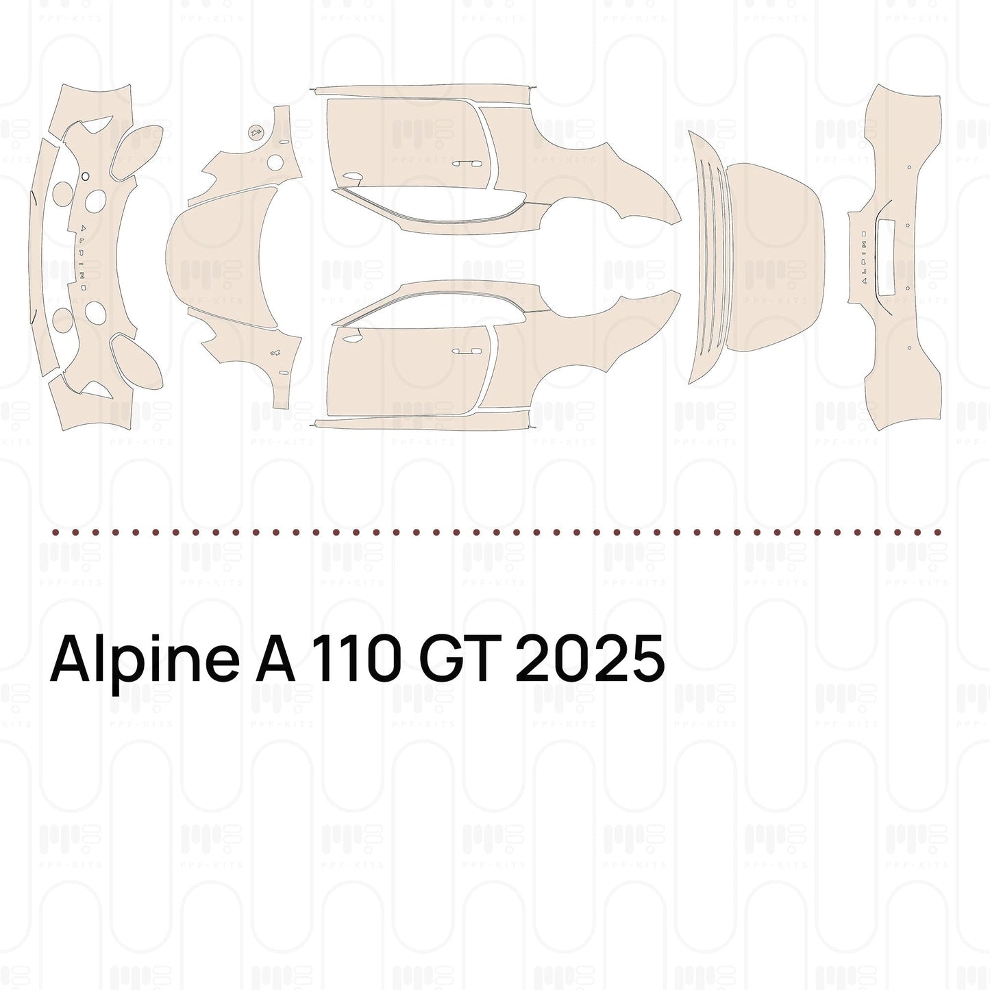 Pre-CutPPFAlpineA110GT2025