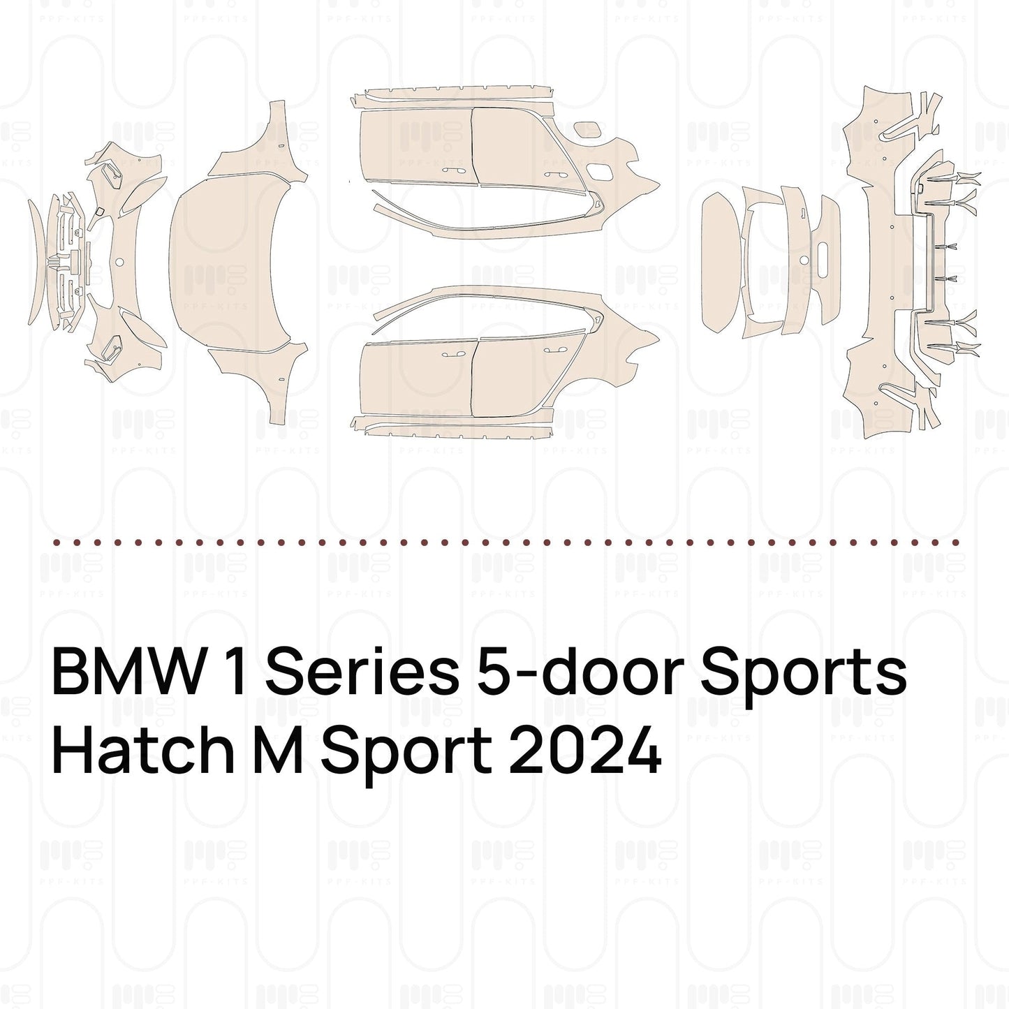 Pre-CutPPFBMW1Series5-doorSportsHatchMSport2024