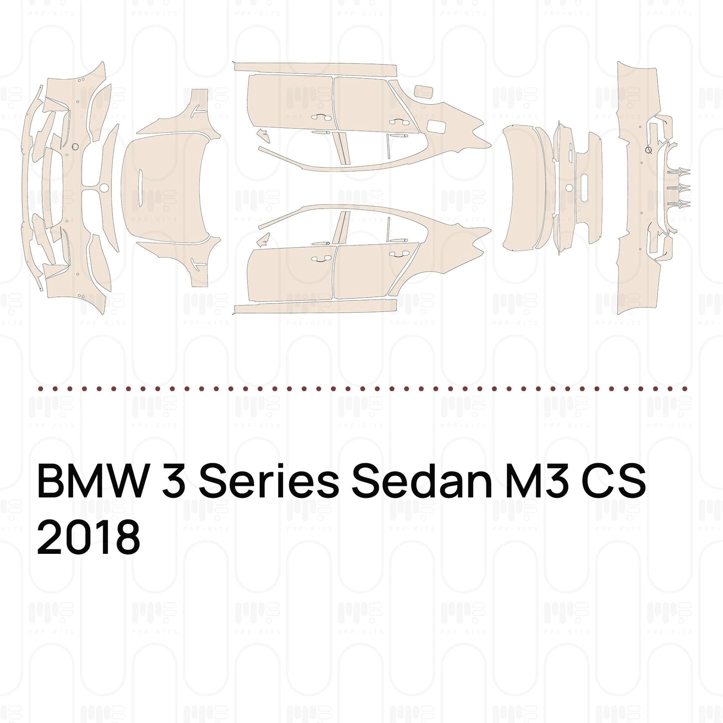 Pre-CutPPFBMW3SeriesSedanM3CS2018