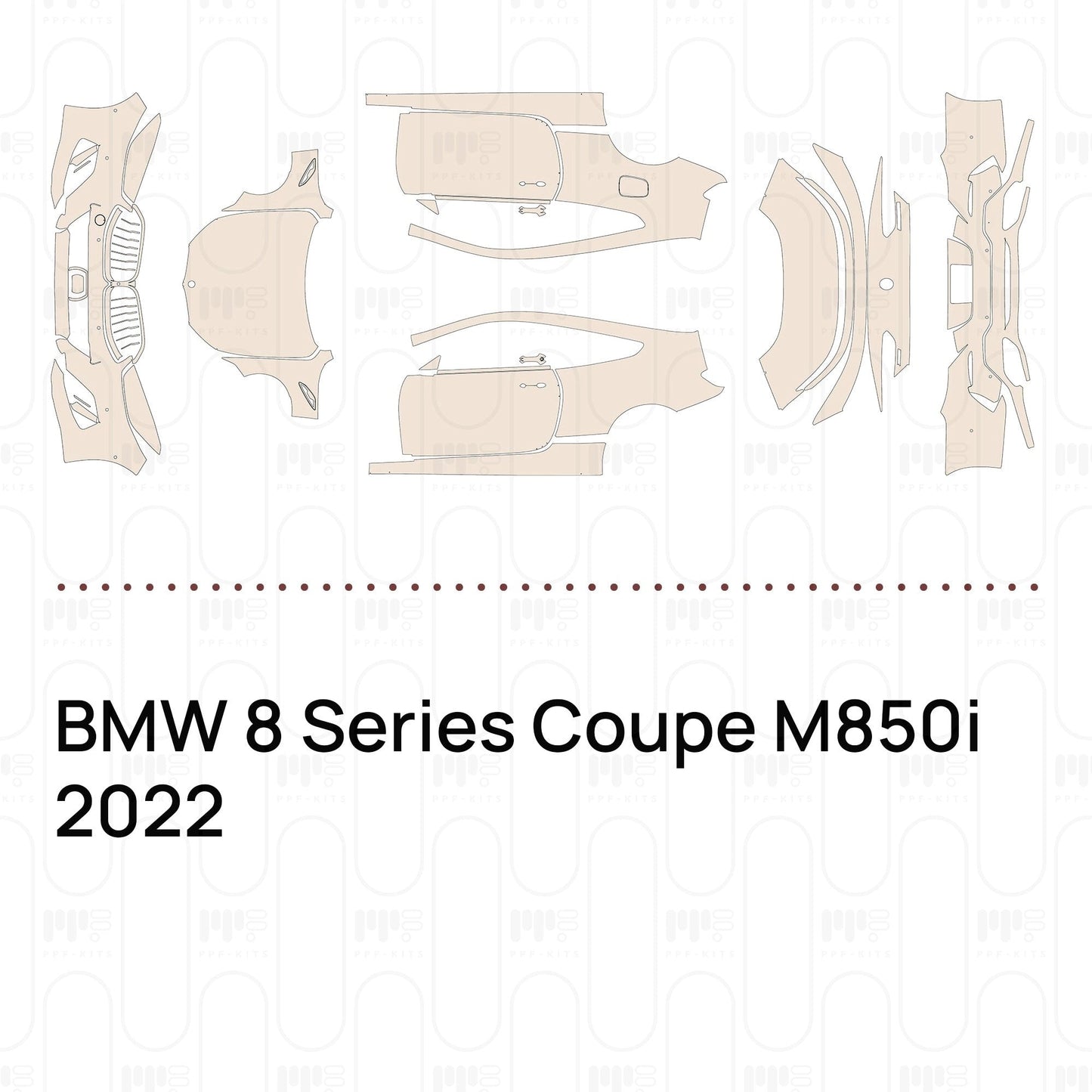 Pre-CutPPFBMW8SeriesCoupeM850i2022