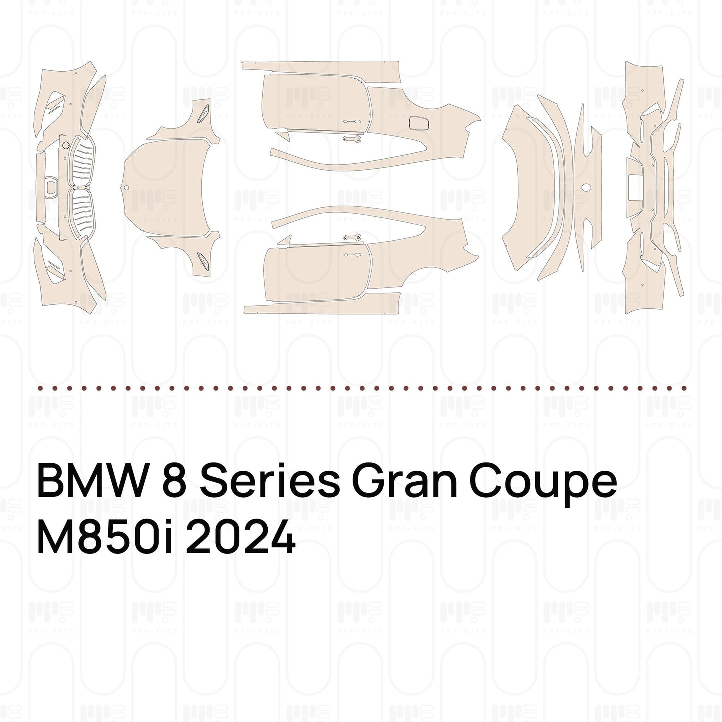 Pre-CutPPFBMW8SeriesGranCoupeM850i2024