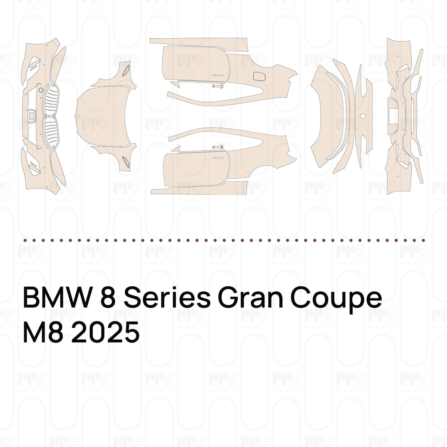 Pre-CutPPFBMW8SeriesGranCoupeM82025