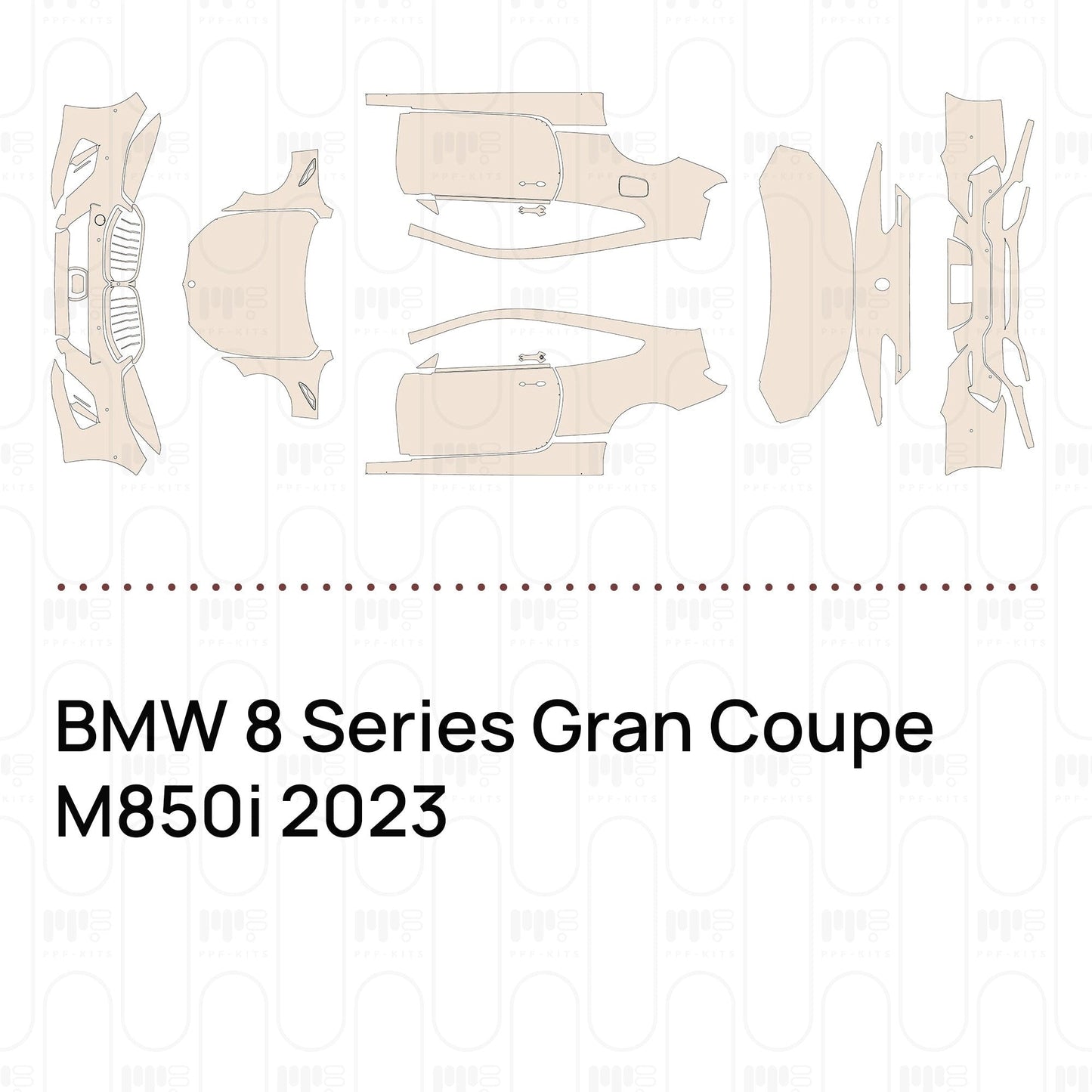 Pre-CutPPFBMW8SeriesGranCoupeM850i2023