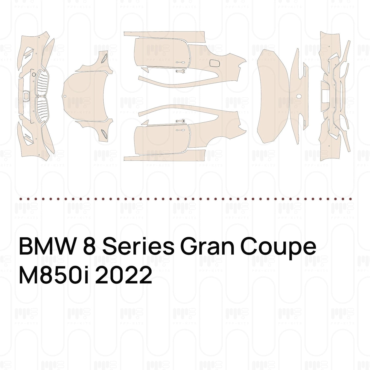 Pre-CutPPFBMW8SeriesGranCoupeM850i2022