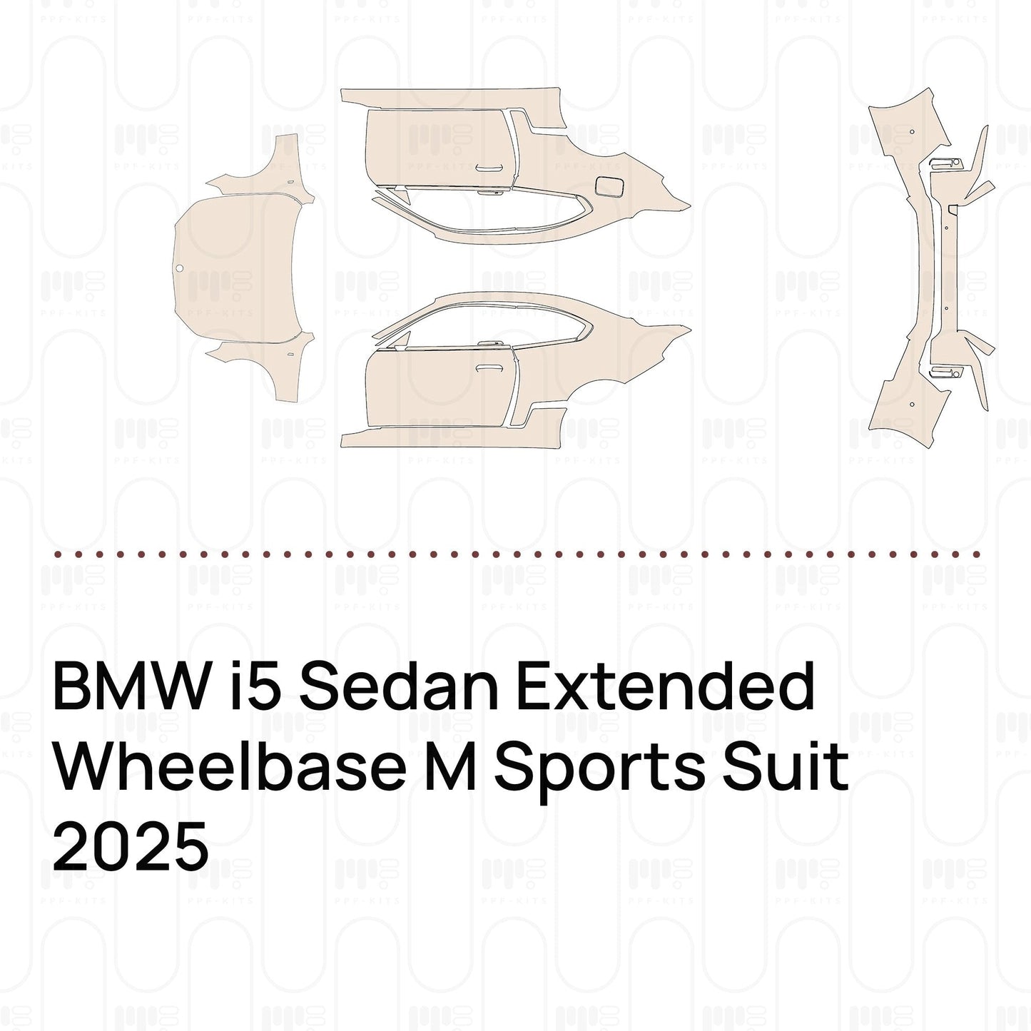 Pre-CutPPFBMWi5SedanExtendedWheelbaseMSportsSuit2025