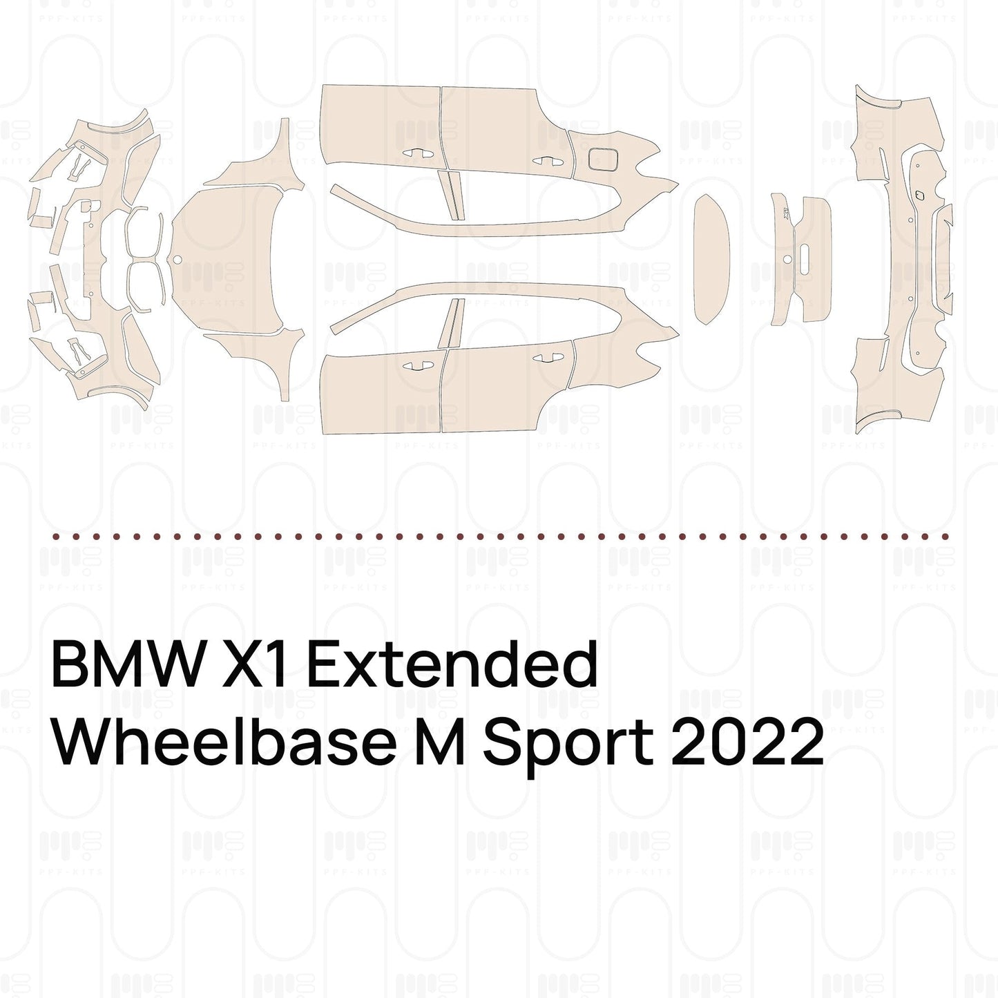 Pre-CutPPFBMWX1ExtendedWheelbaseMSport2022
