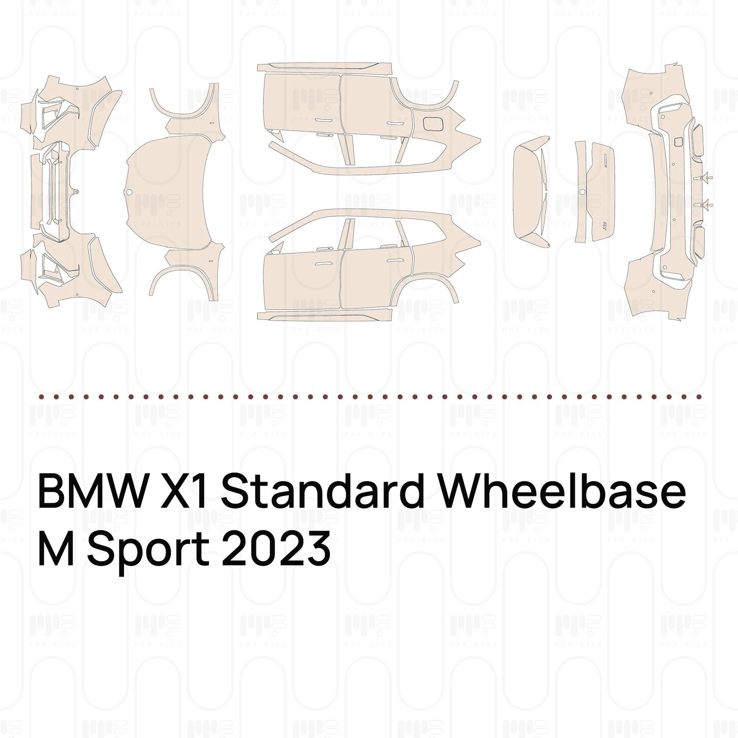 Pre-CutPPFBMWX1StandardWheelbaseMSport2023