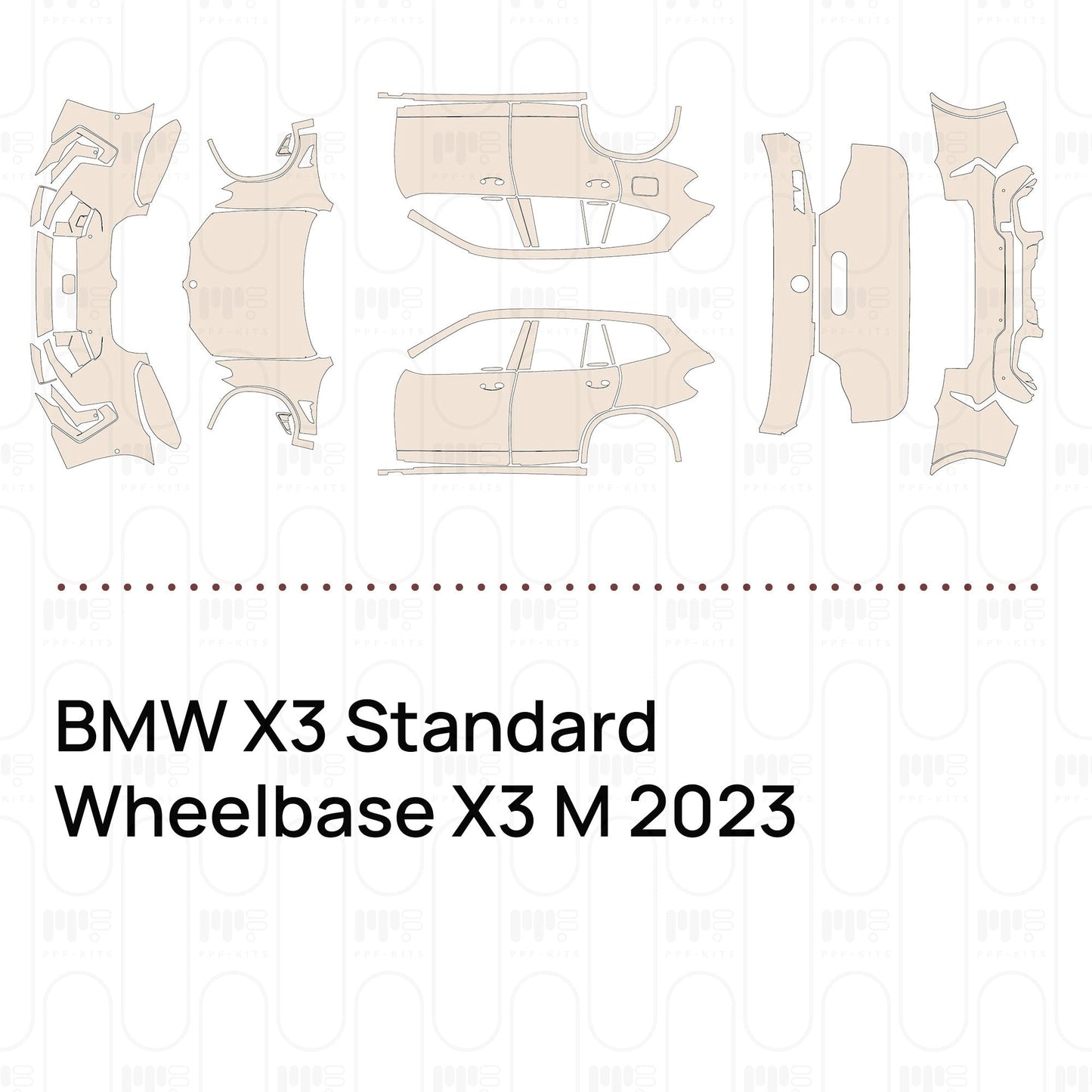 Pre-CutPPFBMWX3StandardWheelbaseX3M2023