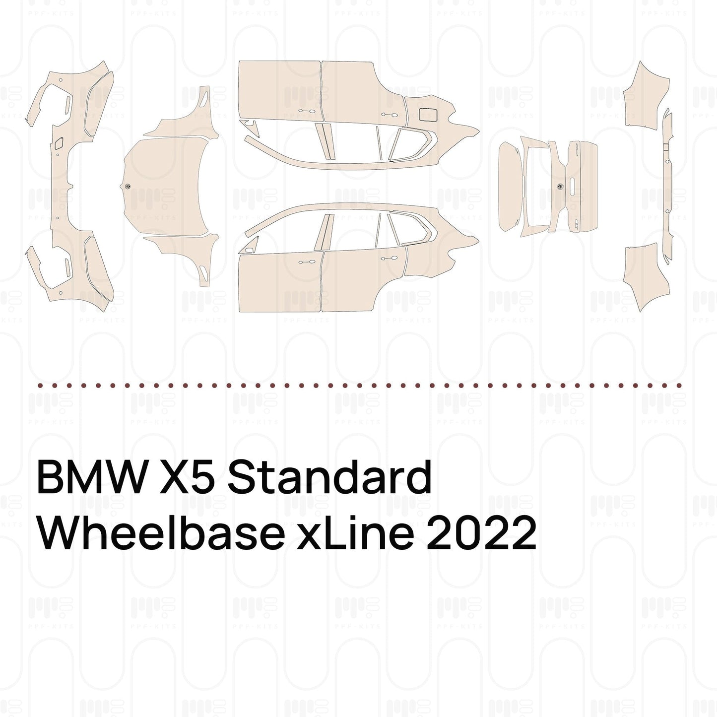 Pre-CutPPFBMWX5StandardWheelbasexLine2022
