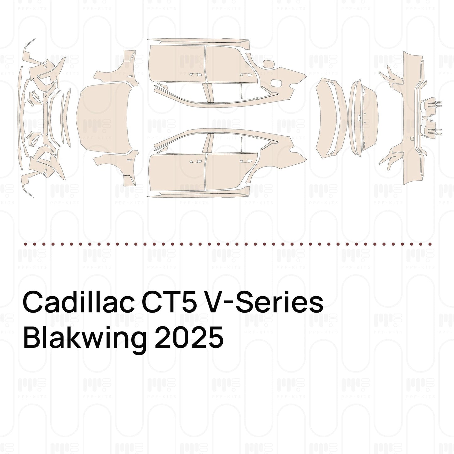 Pre-CutPPFCadillacCT5V-SeriesBlakwing2025